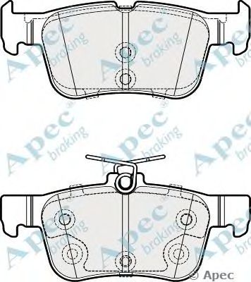 APEC BRAKING pad1960 -  Комплект тормозных колодок, дисковый тормоз